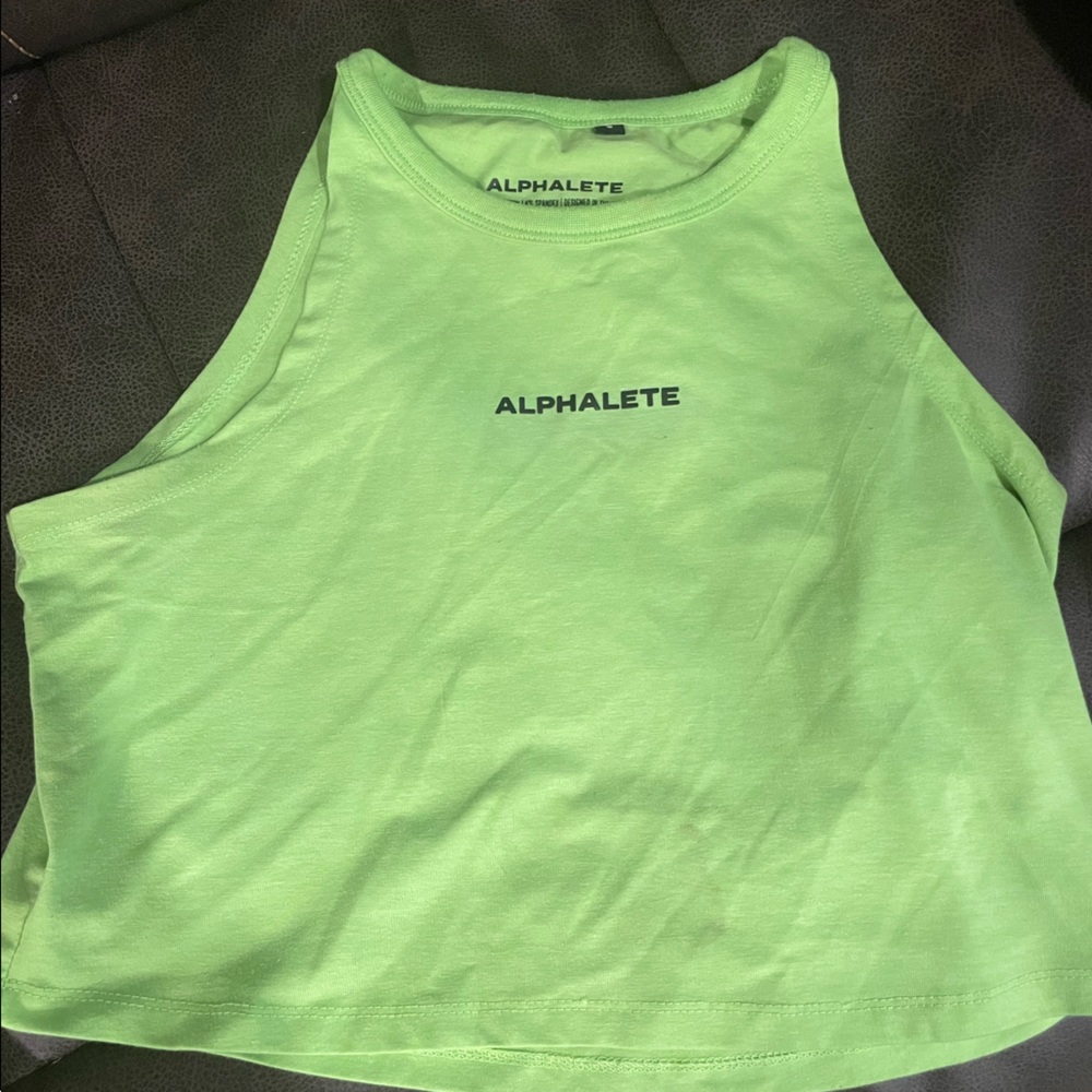 Alphalete Tank Crop Sz Sm